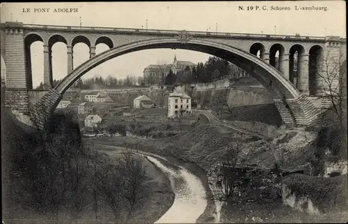 Ak Luxemburg, Die Adolphe-Brücke