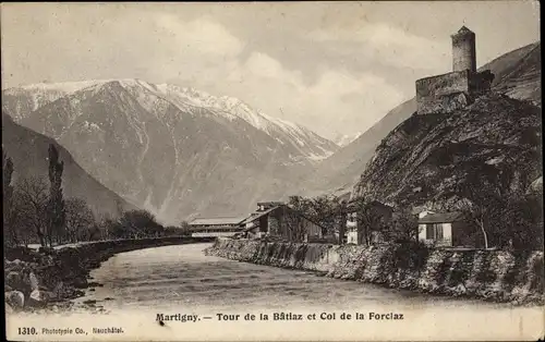 Ak Martigny Kanton Wallis, Tour de la Batiaz, Col de la Forclaz