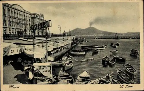 Ak Napoli Neapel Campania, Hafen, Boote