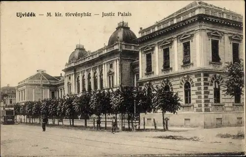 Ak Novi Sad Újvidék Neusatz Serbien, Justiz-Palais