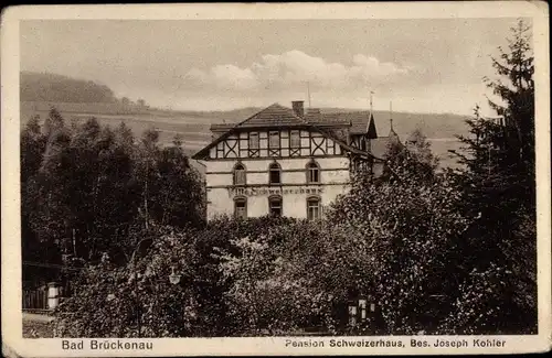 Ak Bad Brückenau im Sinntal Unterfranken, Pension Schweizerhaus