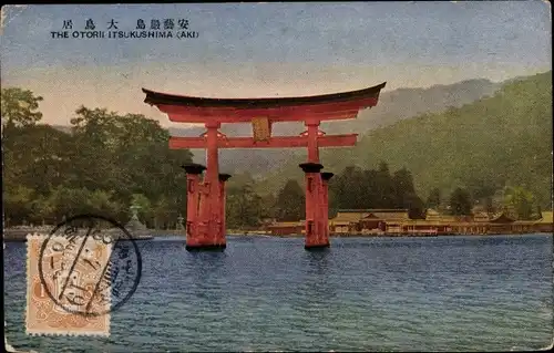 Ak Hiroshima Japan, Itsukushima Floating Torii Gate