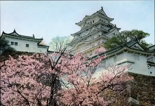 Ak Himeji Präf. Hyogo Japan, Main tower, Hirakirimaru towe, Himeji Castle