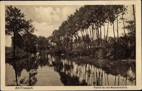 Ak Friesack im Havelland, Partie bei der Wassermühle