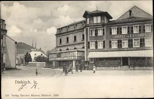 Ak Diekirch Luxemburg, Hotel de l'Europe