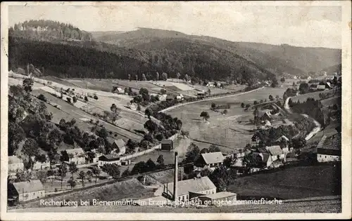 Ak Rechenberg Bienenmühle Erzgebirge, Totalansicht