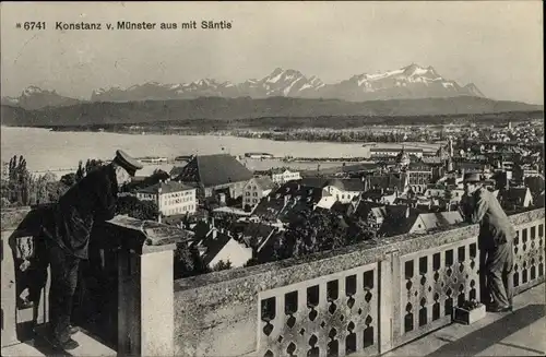 Ak Konstanz am Bodensee, Münster, Säntis