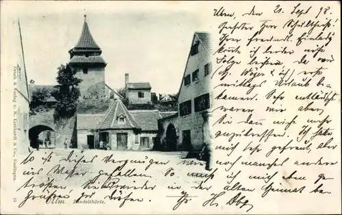 Ak Ulm an der Donau, Zundeltor