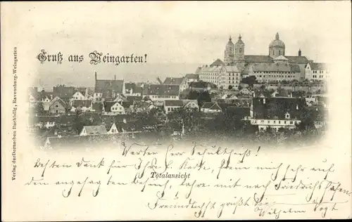 Ak Weingarten in Württemberg, Totalansicht
