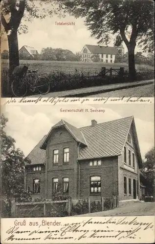 Ak Blender in Niedersachsen, Totalansicht, Gastwirtschaft