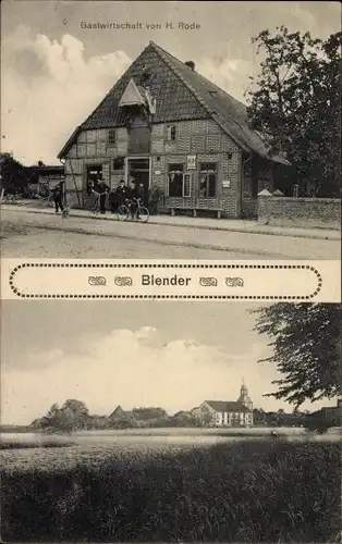 Ak Blender in Niedersachsen, Totalansicht, Gastwirtschaft