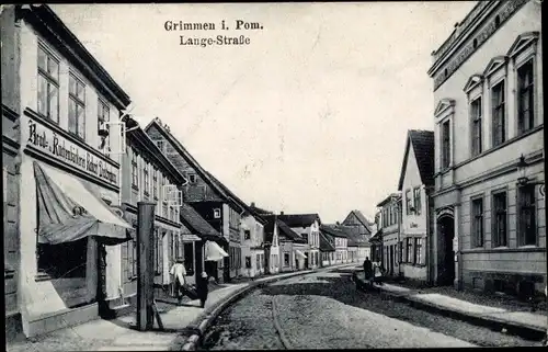 Ak Grimmen in Mecklenburg Vorpommern, Lange-Straße