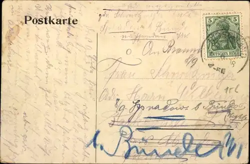 Ak Hirschland Elsass Bas Rhin, Totalansicht