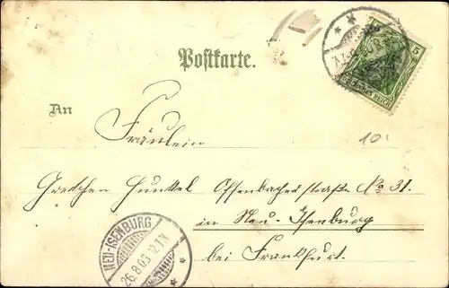 Litho Oberursel im Taunus Hessen, Totalansicht