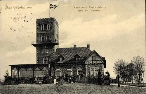Ak Bad Oeynhausen in Westfalen, Restaurant Aussichtsturm