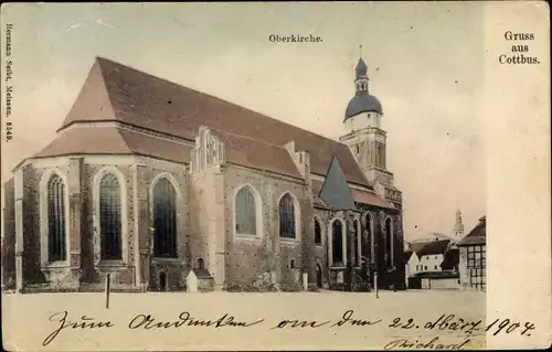 Ak Cottbus in der Niederlausitz, Oberkirche