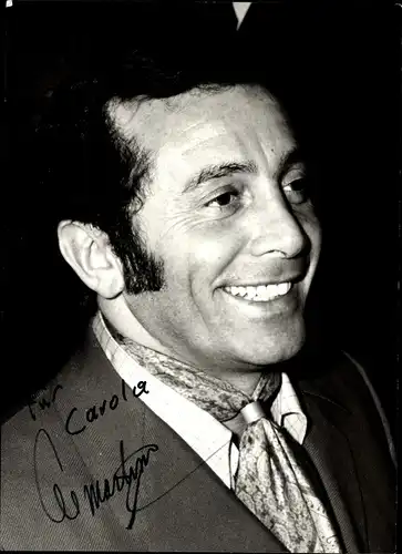 Foto Sänger Al Martino, Portrait, Autogramm