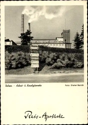 Ak Uelzen in Niedersachsen, Asbest- und Kieselgurwerke