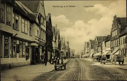 Ak Nienburg an der Weser, Langestraße