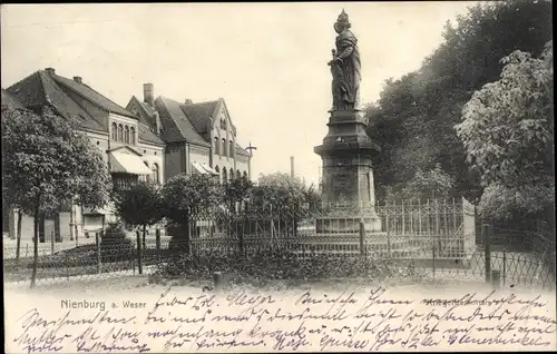 Ak Nienburg an der Weser, Kriegerdenkmal