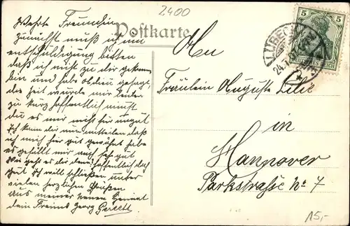 Ak Hansestadt Lübeck, Hafen, Dampfer, Segelschiff