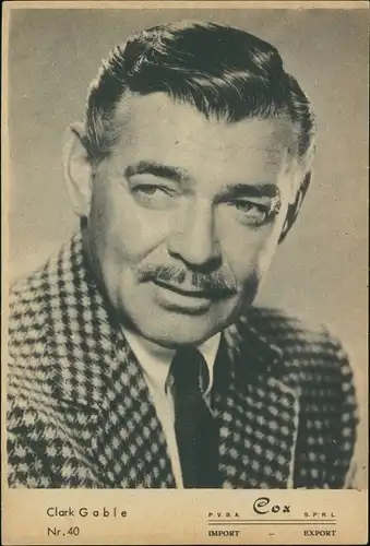 Ak Schauspieler Clark Gable, Portrait