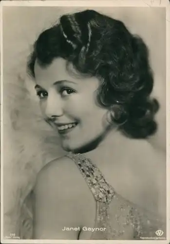 Ak Schauspielerin Janet Gaynor, Portrait