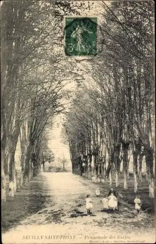 Ak Neuilly Saint Front Aisne, Promenade des Buttes