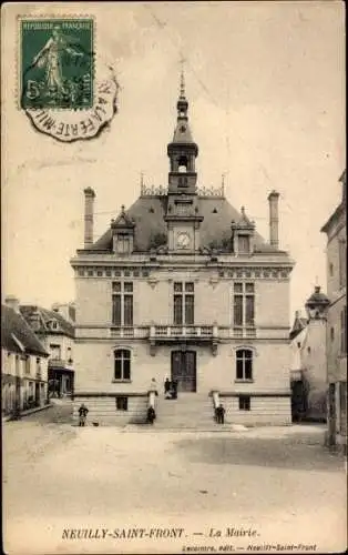 Ak Neuilly Saint Front Aisne, Rathaus