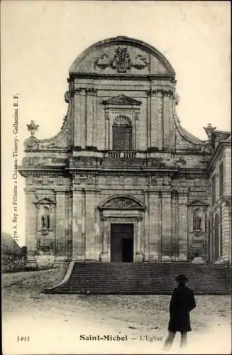 Ak Saint Michel Aisne, Kirche