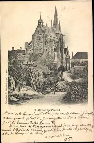 Ak Veslud Aisne, Kirche