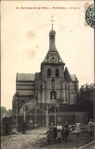 Ak Saint Gobain Aisne, Kirche
