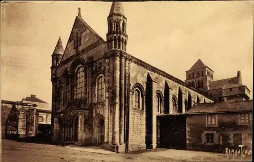 Ak Saint Jouin de Marnes Deux Sèvres, Abteikirche Ension