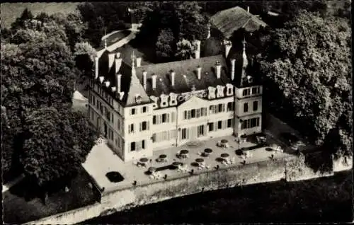 Ak Divonne les Bains Ain, Schloss, Luftansicht