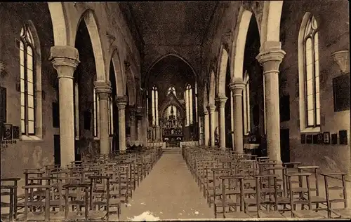 Ak Ribeauvillé Rappoltsweiler Elsass Haut Rhin, Notre-Dame de Dusenbach, Wallfahrtskirche, Kloster