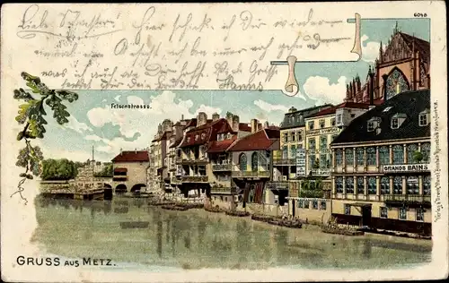 Litho Metz Moselle, Felsenstraße