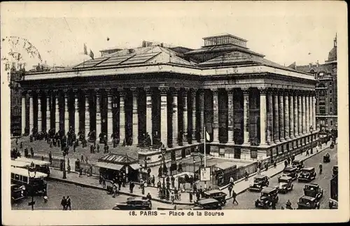 Ak Paris II Bourse, Börse, Platz
