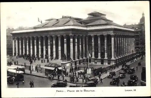 Ak Paris II Bourse, Börse, Platz