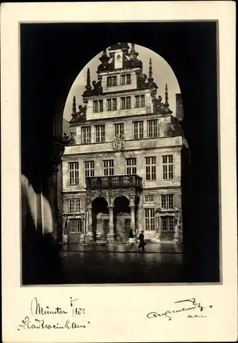 Foto Ak Münster in Westfalen, Stadtweinhaus