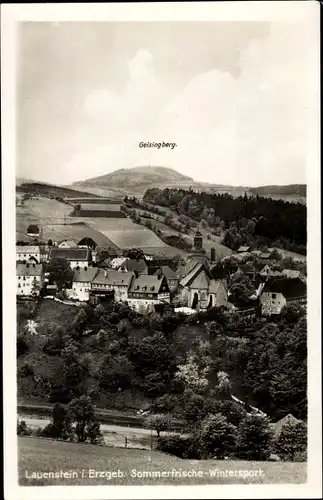 Ak Lauenstein Altenberg im Erzgebirge, Geisingberg, Panorama