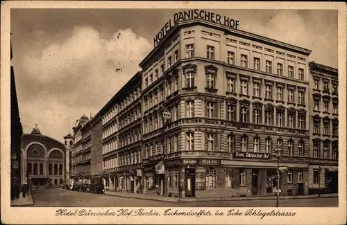 Ak Berlin, Hotel Dänischer Hof, Eichendorffstraße 6a, Schlegelstraße