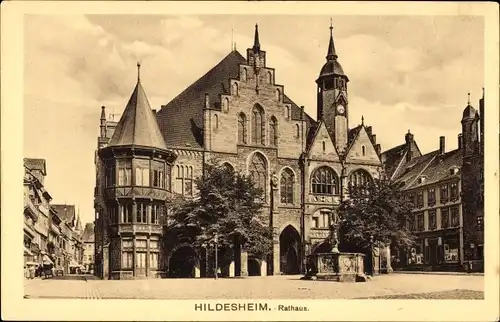 Ak Hildesheim in Niedersachsen, Rathaus