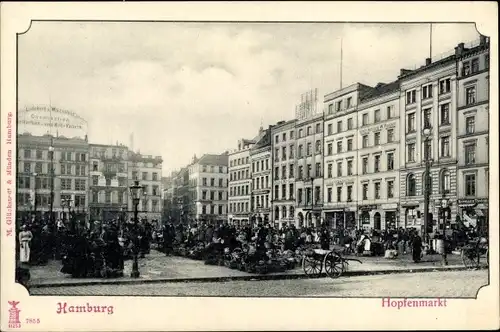Ak Hamburg Mitte Altstadt, Hopfenmarkt