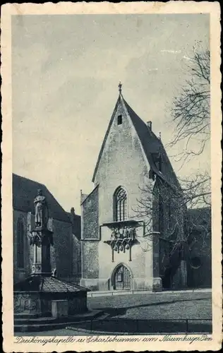 Ak Naumburg an der Saale, Dreikönigskapelle, Eckartsbrunnen am Dom