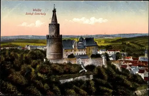 Ak Weida in Thüringen, Schloss Osterburg