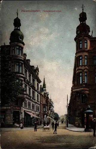 Ak Neumünster in Holstein, Holstenstraße