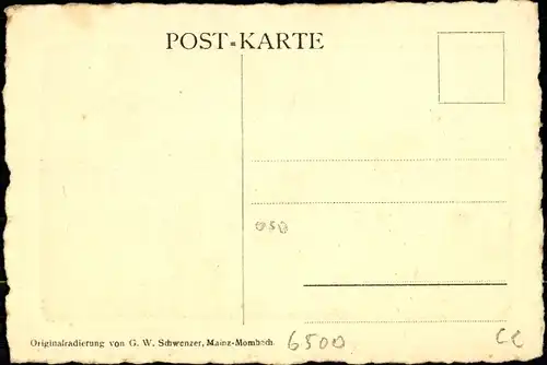 Künstler Ak Schwenzer, G. W., Mainz am Rhein, Dom