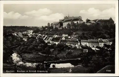 Ak Bautzen in der Oberlausitz, Stadtansicht mit Schloss Ortenburg