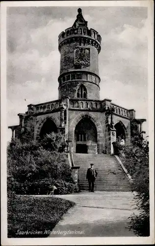 Ak Saarbrücken im Saarland, Winterbergdenkmal