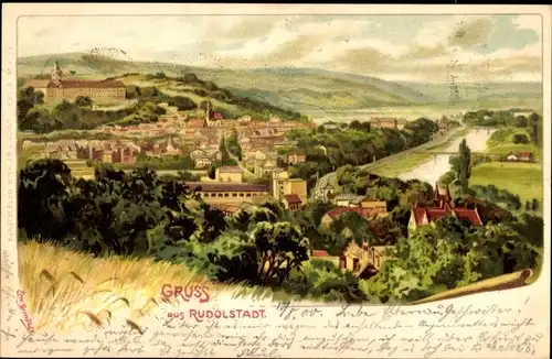 Künstler Litho Spindler, Erwin, Rudolstadt in Thüringen, Panorama